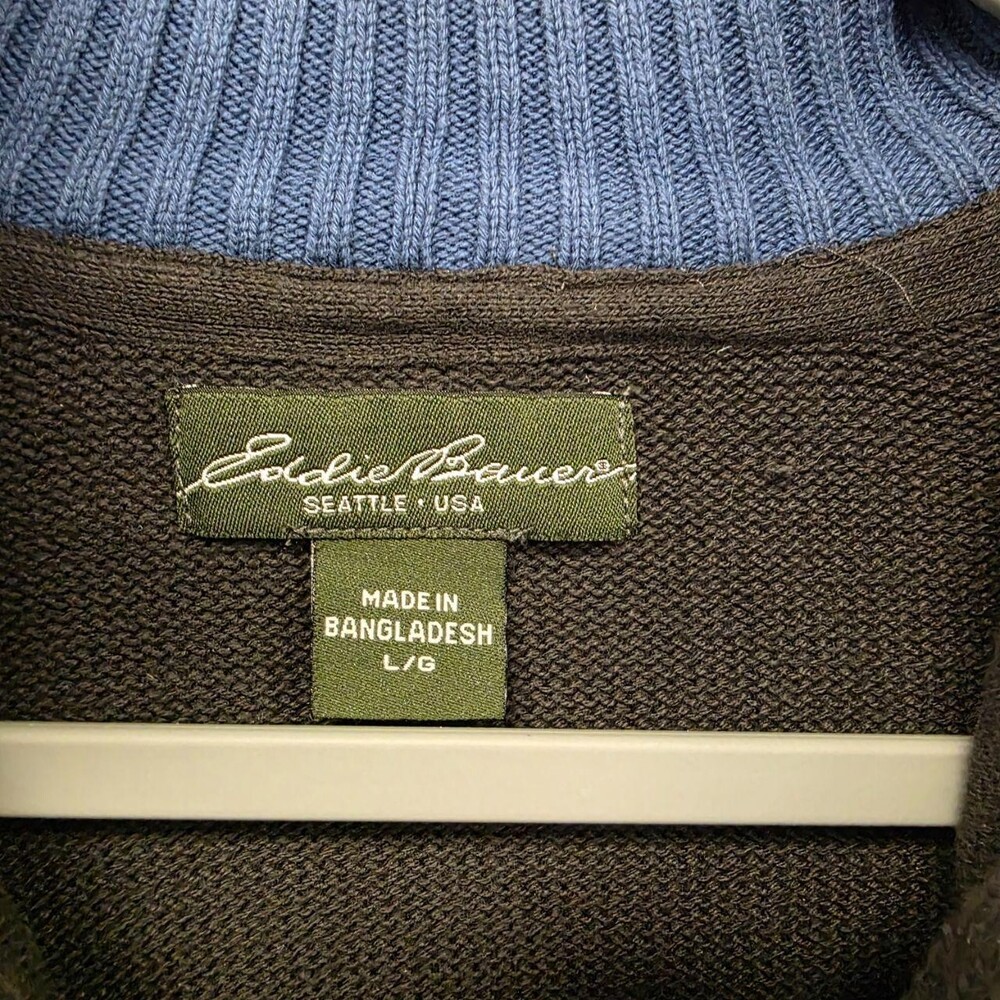 Eddie Bauer Men's Black and Blue Sweatshirt - Picture 2 of 4